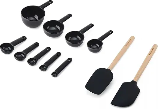 Набор кухонных принадлежностей KitchenAid Classic 11 предметов черный (KQG492OHOBE) - фото 2