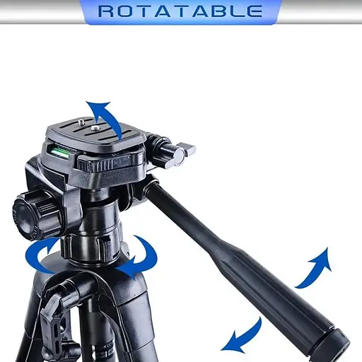 Штатив тренога NeePho NP-8820 не съемная площадка + держатель + чехол (56-150см) Черный - фото 5