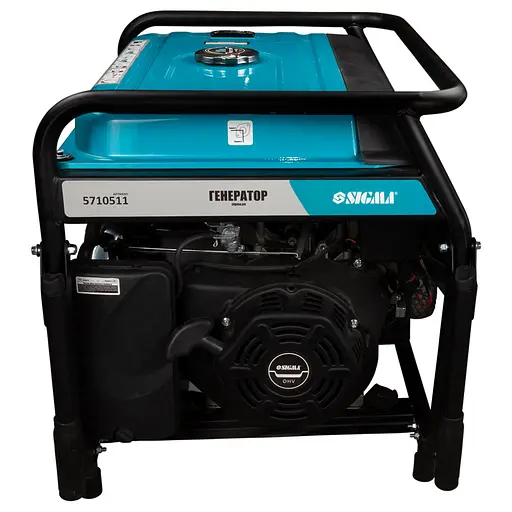 Генератор бензиновий Sigma 8.5/9.0 кВт, одно/трифазний, ручний/електро запсук (5710511) - фото 3