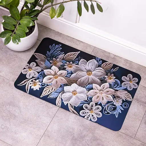 Антискользящий 3D-коврик для ванной комнаты из мягкого диатомита 38×58 (см) Yiwu HP-42-61 - фото 2