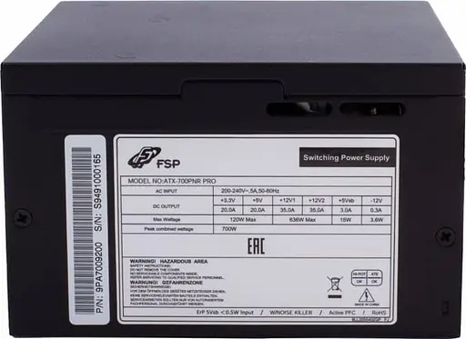 Блок живлення FSP 700W (ATX-700PNR PRO) - фото 5