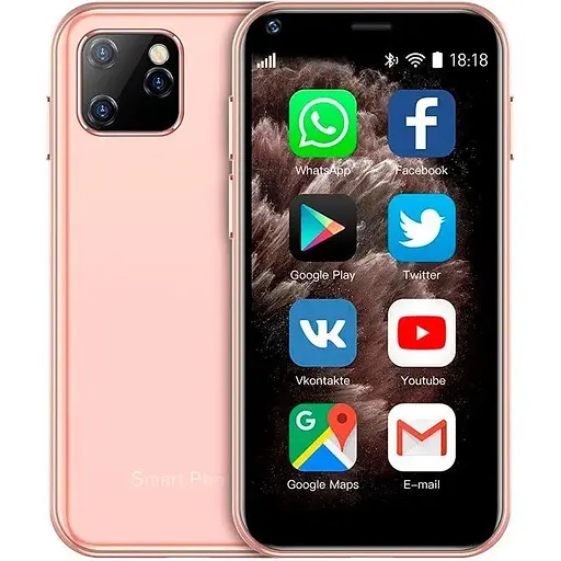 Телефон Tkexun F18 Happyhere F18 silver Dual display