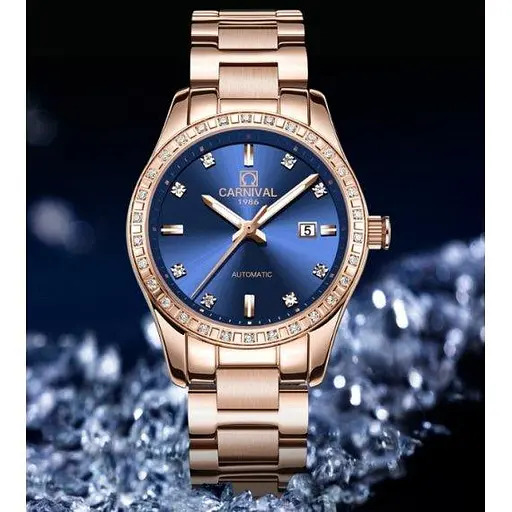 Жіночий механічний класичний годинник Carnival Malpes - фото 4