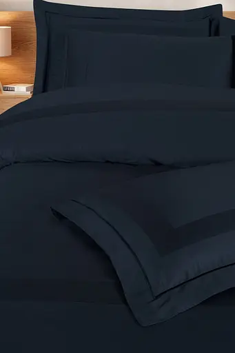 Постельное белье Mona Montova Navy Blue Сатин Делюкс La Romano pbe0051965 - фото 4