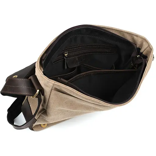 Шкіряна чоловіча сумка через плече TARWA 30х32х7,5 см nsa0001245 - фото 2