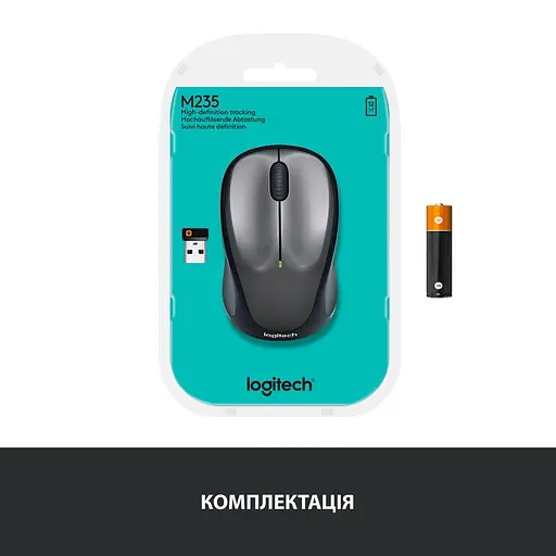 Беспроводная мышь Logitech M235 Wireless Grey (910-002201) - фото 7
