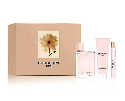 Набір Burberry Her 100 мл парфумована вода, 10 мл парфумована вода, 75 мл лосьйон для тіла - фото 1