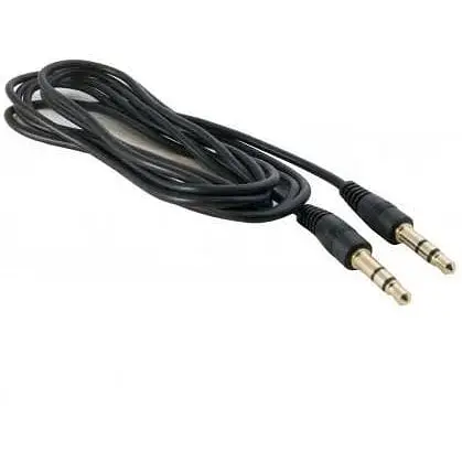 Кабель ExtraDigital AUX 3.5 мм M - 3.5 мм M 1.5 м черный (KBA1681) - фото 1