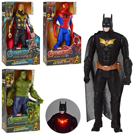 Супергерой Марвел/ДС, 30 см, звук, свет, GO-818-01-05-07-08 (в ассортименте) - фото 2