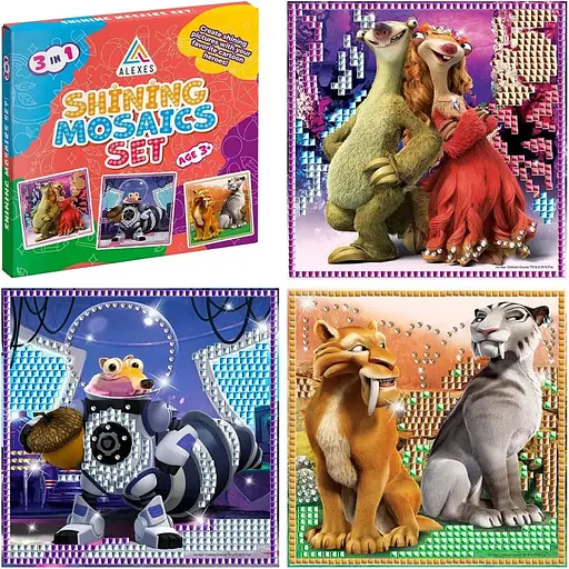 Дитяча мозаїка "Льодовиковий період" 3 в 1 Alexes KP-002 - фото 1