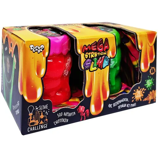 В'язка маса Danko Toys Mega Stretch Slime SLM-11-01U 2 банки Вид 2