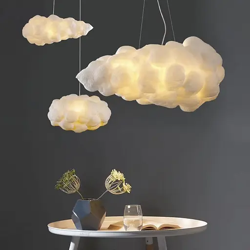 Підвісний світильник із плафоном-хмарою 40х20 см | Line F | Арт. MJ213-300 - фото 1