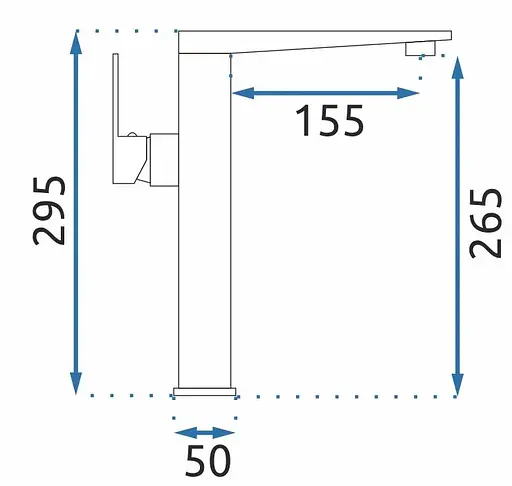Змішувач для умивальника Rea Levi black REA-B5136 Чорний матовий - фото 4