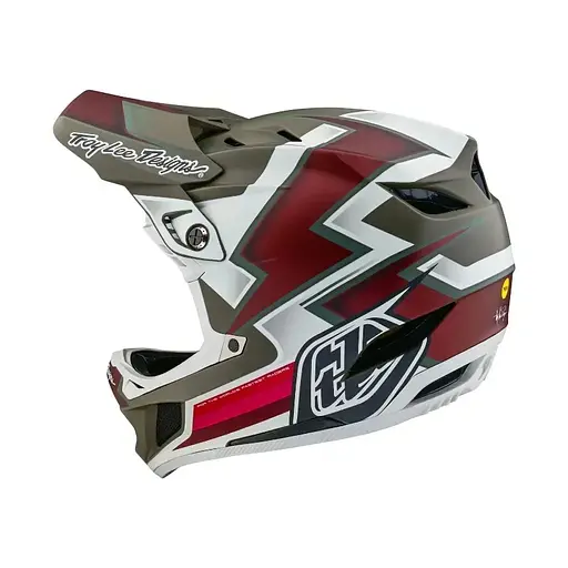 Велошолом Troy Lee Designs D4 Composite Helmet Ever M Red/Green (1106-140531003) - фото 2
