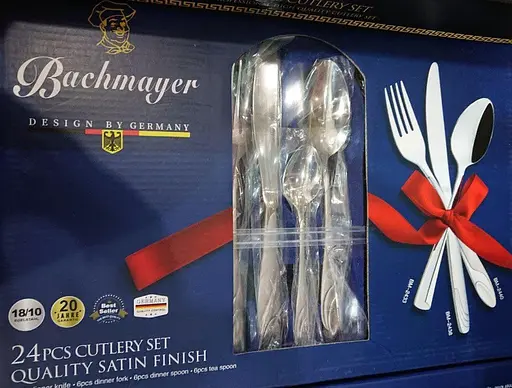 Набор столовых приборов Bachmayer BM-2440 на 6 персон в подарочном чемодане 24 предмета - фото 5
