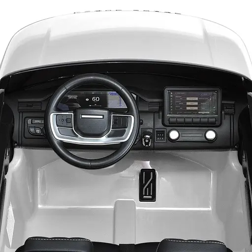 Электромобиль детский Джип M 5055EBLR-14WD 4 мотора 35W аккумулятор 12V14AH эко-кожа белый - фото 9