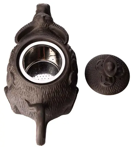 Иссинский чайник Буйвол богатства 450 мл - Черный - фото 10