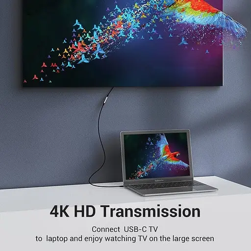 Кабель подовжувач Vention Thunderbolt 3 — USB 3.1 Type-C M-F (60W 20V 3A) 4K 60HZ 1 метр - фото 9