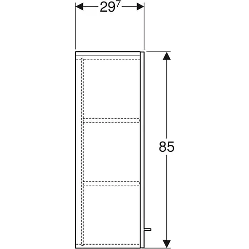 Шафа підвісна Geberit Selnova Square 501.276.00.1 білий, Білий, Білий - фото 4