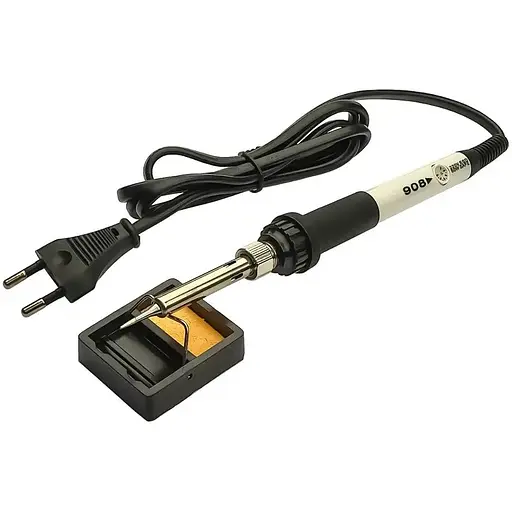 Паяльный набор Aida A-806: паяльник 60W, рег. t 200-450 гр C, жала 900M 6 шт., инструменты и расходники в пенале - фото 2