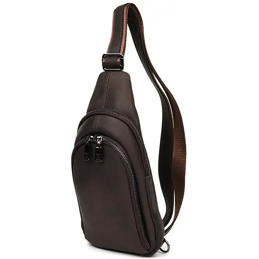 Мужской кожаный рюкзак слинг LIMARY 30х16.5х5 см sum0028214 - фото 1