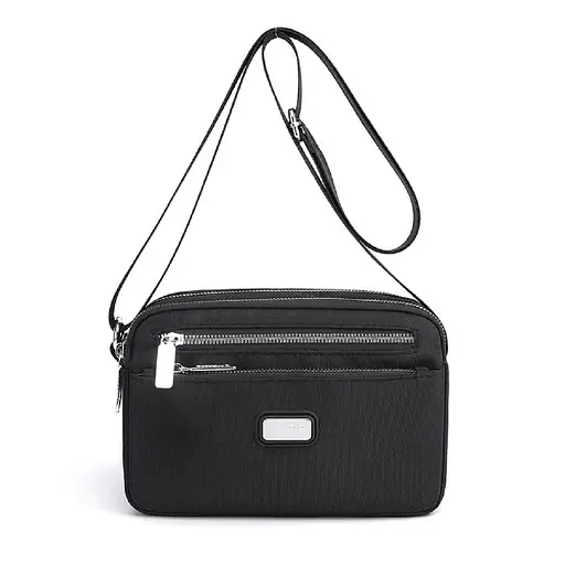 Женский черный тканевый мессенджер Confident WT1-5902A