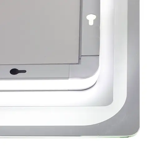 Дзеркало Qtap Mideya 800x600 з LED-підсвічуванням Touch, з антизапотіванням, з годинником, диммером яскравості QT2078NCF8060W - фото 8