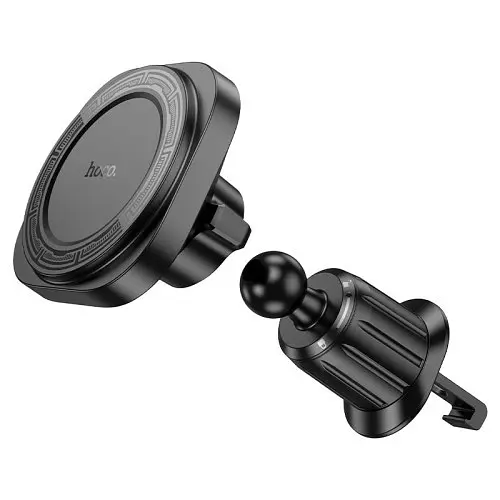 Автодержатель Hoco H28 Rainbow ring magnetic car holderair outlet Черный - фото 5