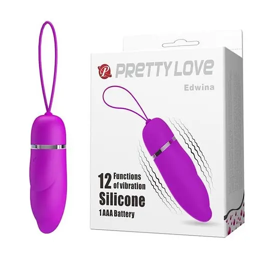 Віброяйце Pretty Love Edwina 9.2 см фіолетовий - фото 5