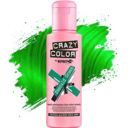 Тінт-фарба для волосся Crazy Color відтінок 53 смарагдово-зелений 100 мл