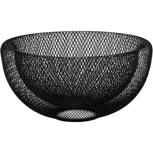 Фруктовница Elisey 29 см металлическая черная минимализм (9203-017)