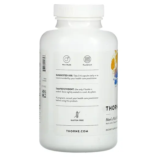 Вітаміни та мінерали Thorne Men's Multi 50+, 180 капсул для чоловіків 50+ - фото 4