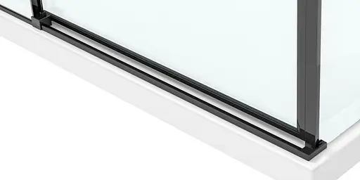 Душова кабіна Rea Solar 90x90 black REA-K6412, Чорний матовий, Універсальна, прозорий - фото 4