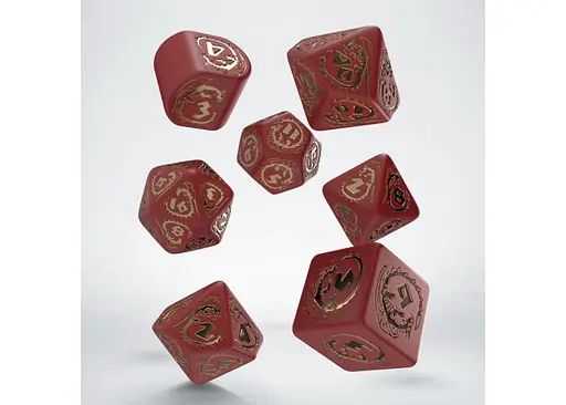 Набір кубиків Dragons Modern Dice Set Ruby , 7 шт. (RDRA08) - фото 2