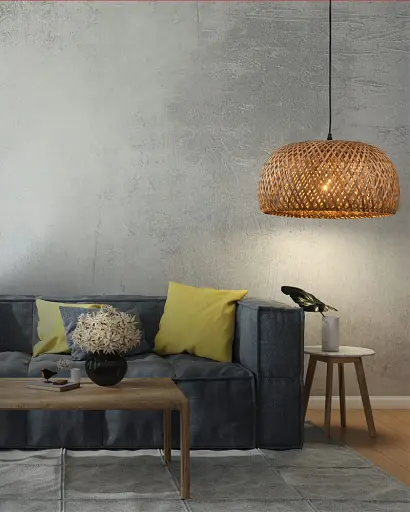 Люстра в стилі бохо, підвісний світильник Goldlux 329110 Korfu E27 1x20W IP20 Бежевий - фото 2