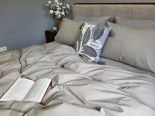 Комплект постельного белья бязь PREMIUM серый - двухспальный - фото 6