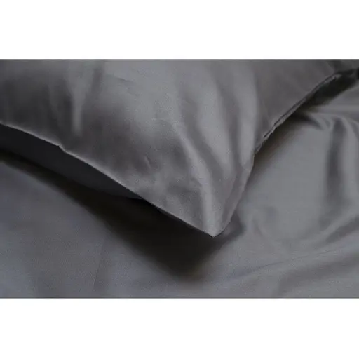 Комплект постельного белья Lotus Home Brista сатин 210ТС 160х200 см антрацит (svt-2000022343541) - фото 8