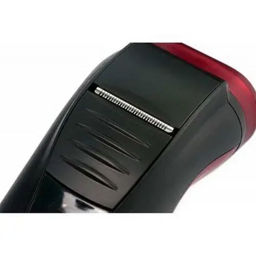Электробритва Новый Харьков НХ-8527 Fanat Red, 6W, роторная, сухое бритье, 3 головки для бритья, двойные лезвия, повторение контуров лица, индикатор работы/включения, триммер для висков - фото 3
