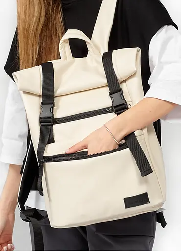 Рюкзак Sambag унісекс RollTop LTT бежевий 43 х 31 х 14 см (24238011) - фото 6