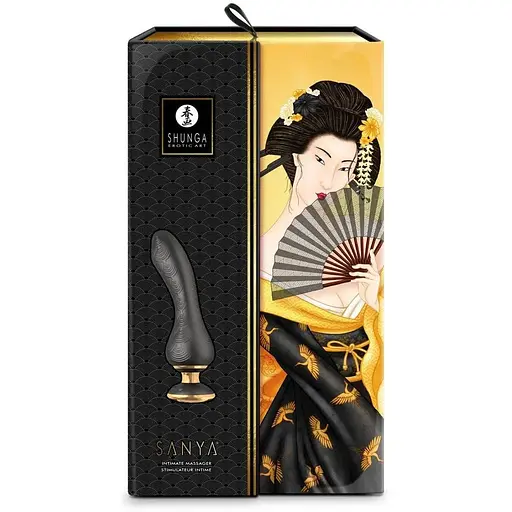 Вибратор для точки G Shunga Sanya Black Гибкий ствол - фото 8