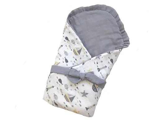 Мусліновий плед-конверт Moontime "Морський бриз " - фото 1