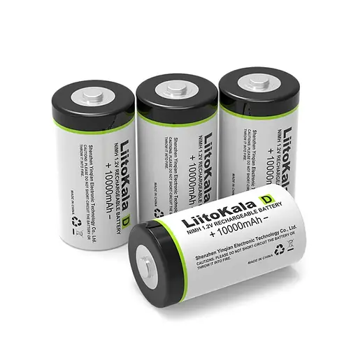 Аккумулятор LiitoKala D (R20) 10000мАч 1.2V Ni-Mh (Белый) - фото 2