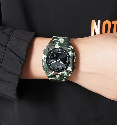 Годинник чоловічий наручний спортивний Skmei 2328 (Камуфляж) - фото 4