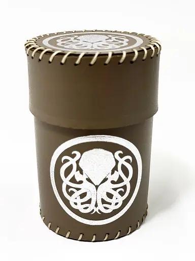 Настільна гра Планета Ігор Чаша для кубиків Ктулху (коричнева) (Dice cup Cthulhu brown) (pi-dc002)
