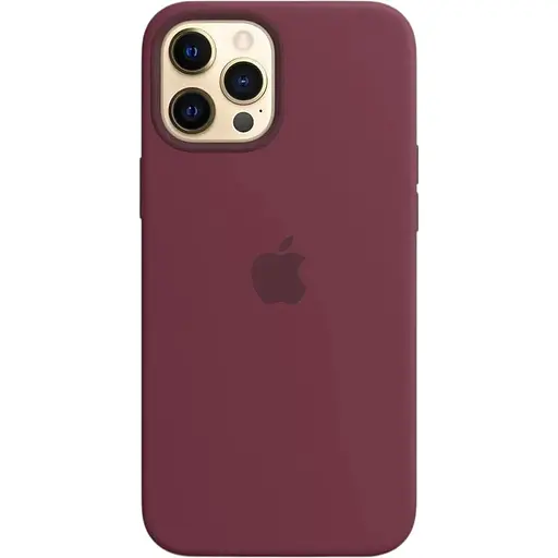 Оригинальный силиконовый чехол Apple Silicone Case MagSafe для iPhone 12 Pro Max (6.7") Plum (MHLA3ZE/A) - фото 3