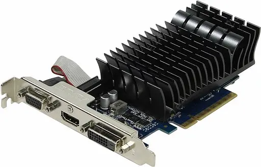 Видеокарта ASUS GT 710 2Gb (710-2-SL) (GDDR3, 64 bit, PCI-E 2.0 x16) Б/у - фото 1