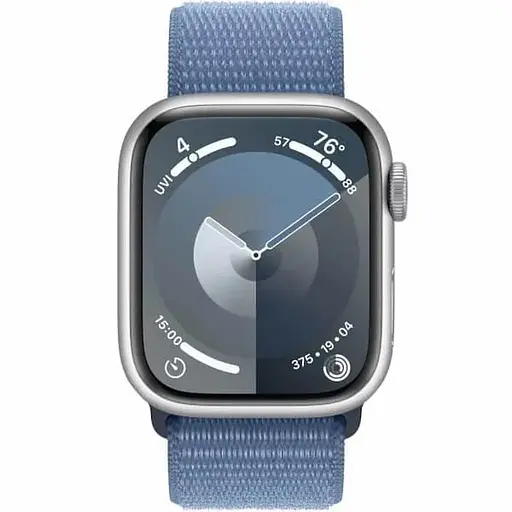 Смарт-годинник Apple Watch Series 9 GPS 41mm Silver Aluminum Case with Winter Blue Sport Loop (MR923) - фото 2