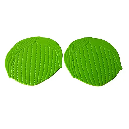 Підставка плетена кругла силіконова під гаряче килимок для чашки банки 17 см (комплект з 2 шт.), Kitchen Master 86513 - фото 1