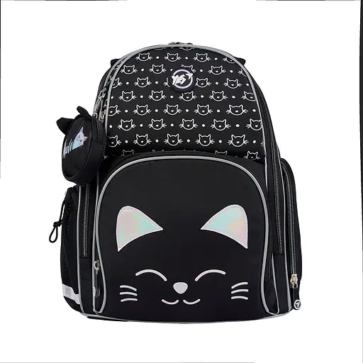 Рюкзак шкільний напівкаркасний Yes Smiling Cats S-100 - фото 3