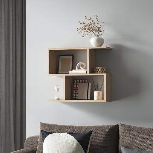 Полка для книг навесная Vays M-49 Дуб Сонома